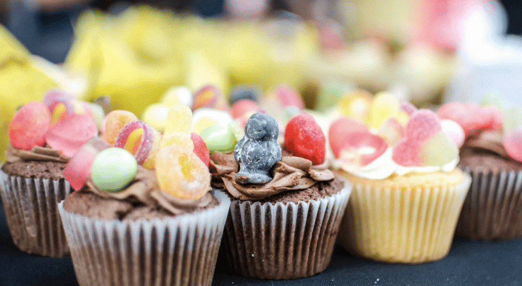 Colourful cupcakes on show at The Alresford food market